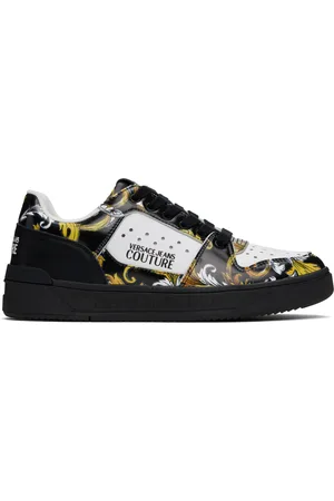VERSACE Baskets Starlight blanc et noir