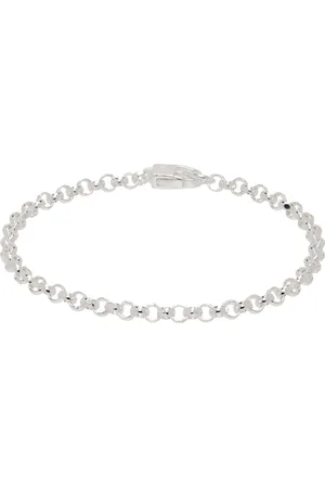 Hatton Labs Bracelet belcher argenté à chaine à taille diamant