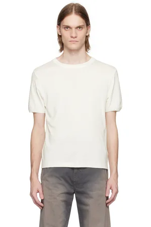 CDLP T-shirt blanc cassé en SeaCell