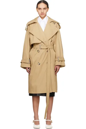 Sportmax Trench Ricamo beige