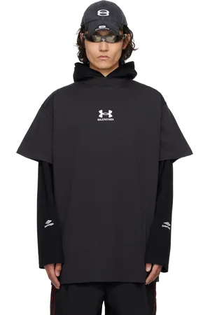 Balenciaga T-shirt surdimensionné noir édition Under Armour