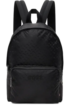 HUGO BOSS Sac à dos noir en taffetas