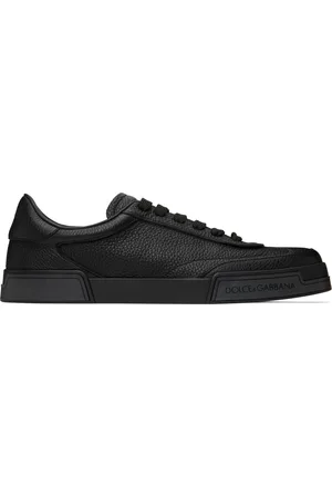 Dolce & Gabbana Baskets Portofino Yacht noires en cuir de veau
