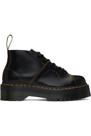 Dr. Martens Bottes Church noires à plateforme