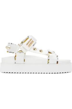 VERSACE Sandales de plage blanches