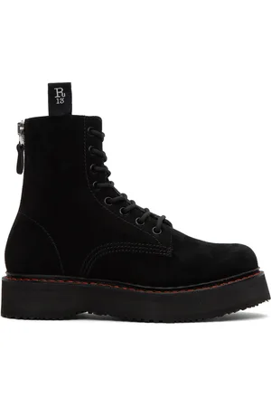 R13 Bottes noires à plateforme