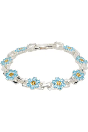 Hatton Labs Bracelet argenté à breloques florales