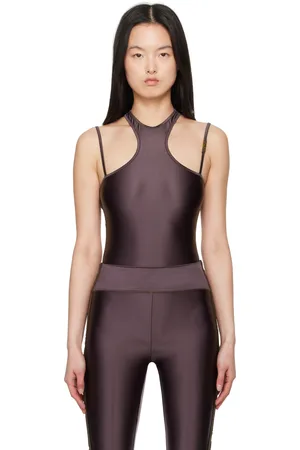 VERSACE Justaucorps brun à dos nageur