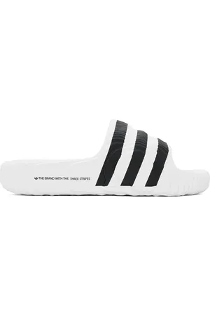 adidas Sandales à enfiler Adilette 22 blanc et noir