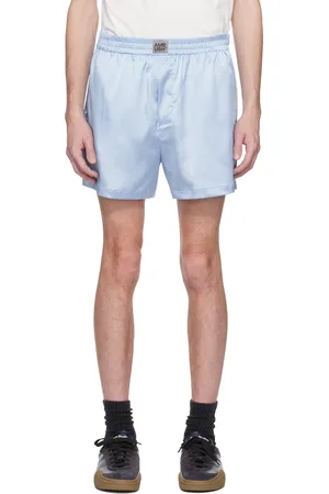 AMBUSH Short boxeur bleu en satin