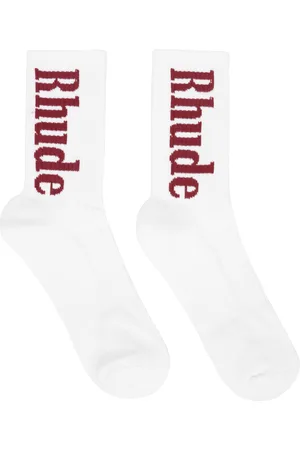 Rhude Chaussettes blanches à logos