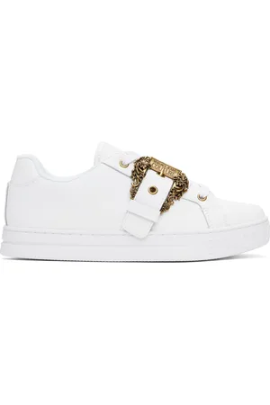 VERSACE Baskets Court 88 blanches à boucle Baroque
