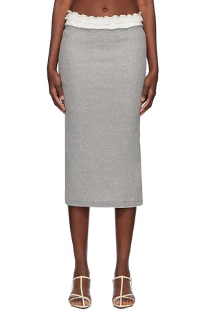 Jil Sander Ensemble de trois jupes midi grises