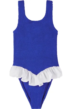 Hunza G Enfant | Maillot de bain Denise bleu exclusif à SSENSE