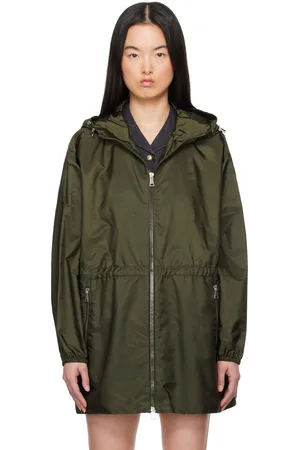 Moncler Blouson Wete vert à capuche