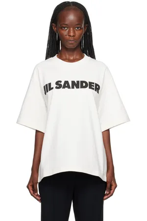 Jil Sander T-shirt blanc à logo imprimé