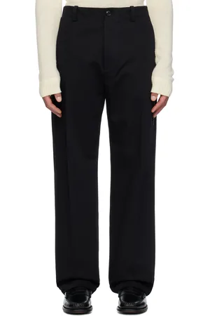 Moncler Pantalon noir en gabardine de coton - Moncler x FRGMT Hiroshi Fujiwara