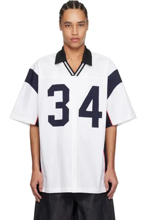 AMBUSH Chemise de sport blanc et bleu marine
