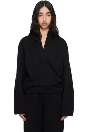 Carven Pull molletonné surdimensionné noir