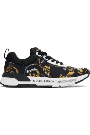 VERSACE Baskets Dynamic noir et doré