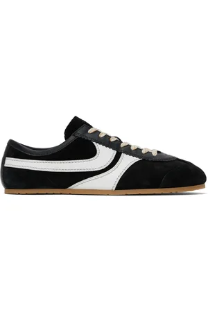 DRIES VAN NOTEN Baskets noires en suède