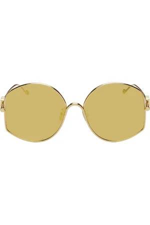Loewe Lunettes de soleil surdimensionnées dorées