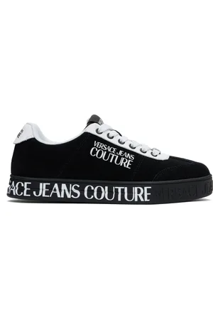 VERSACE Baskets Court 88 noires à logos