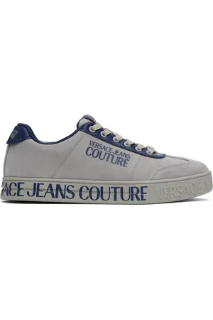 VERSACE Baskets Court 88 grises à logos