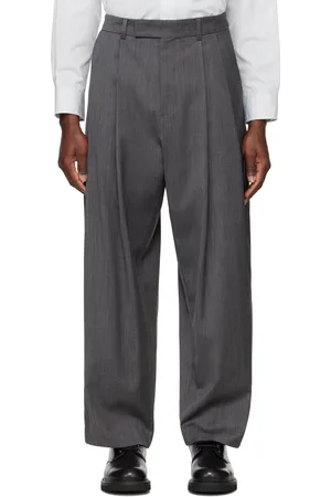 SYSTEM Pantalon ample gris