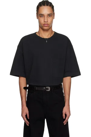 LEMAIRE T-shirt à manches courtes droit noir