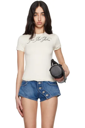 Jean Paul Gaultier T-shirt blanc cassé à image
