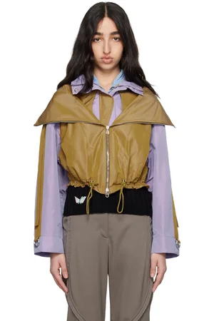 Kiko Kostadinov Blouson Erro mauve et doré