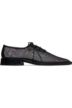 Victoria Beckham Derbys noirs en filet à laçage