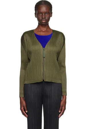 PLEATS PLEASE ISSEY MIYAKE Cardigan Monthly Colors September kaki