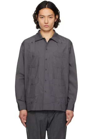 ENGINEERED GARMENTS Chemise guayabera grise