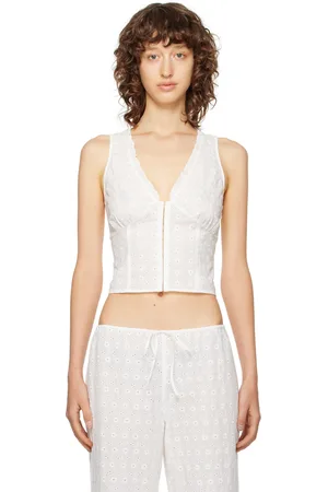 Frankies Bikinis Camisole Tea blanche