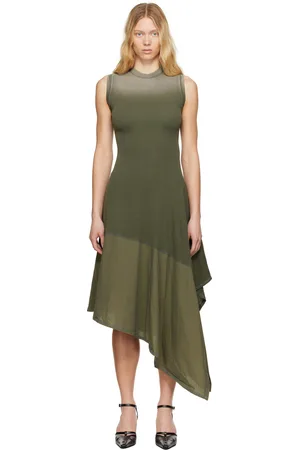 Diesel Robe midi Elicy verte