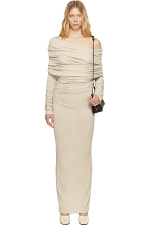 Entire Studios Robe longue Bound taupe