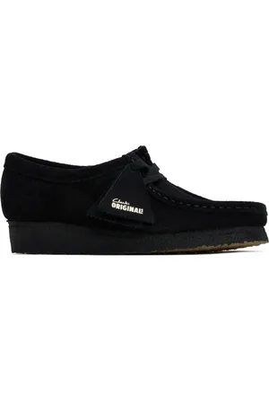 Clarks Derbys Wallabee noirs