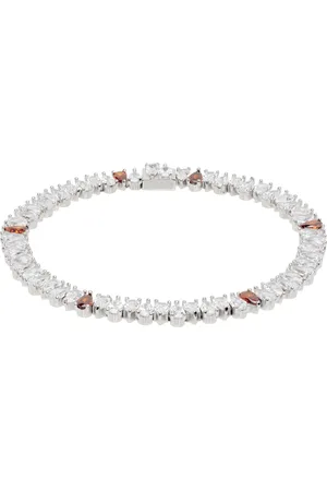 Hatton Labs Bracelet argenté et rouge à ornements en forme de goutte