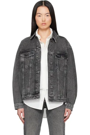 ANINE BING Blouson Rory gris en denim