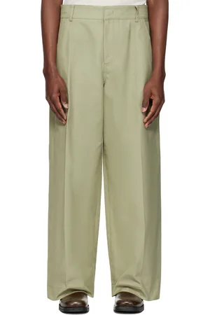 Recto Pantalon ample beige en coton