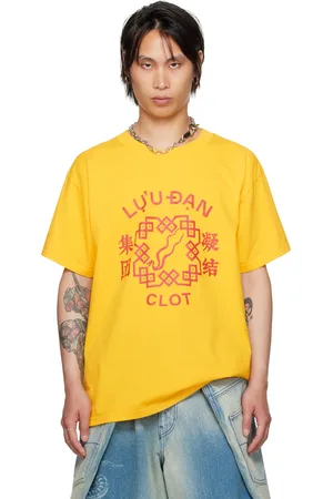 LU’U DAN T-shirt de concert surdimensionné jaune édition CLOT