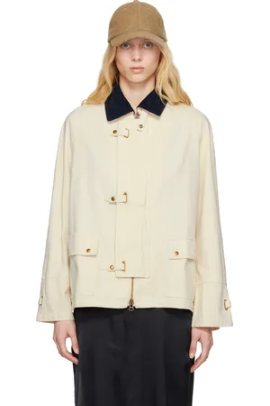 Carter Young Manteau ouvrier Newman blanc cassé
