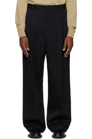 Recto Pantalon ample noir à plis