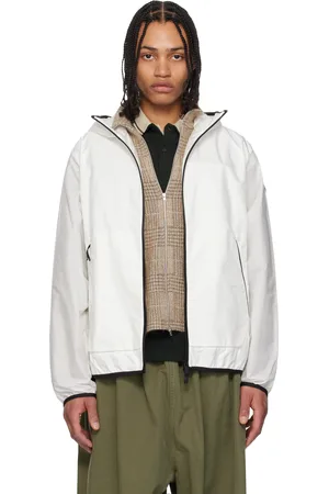 Moncler Coupe-vent Grainer blanc à capuche