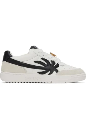Palm Angels Baskets blanc et noir à ornement Palm Beach University