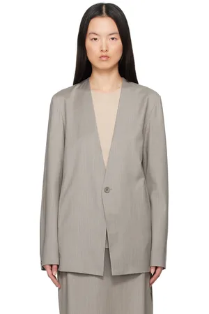 GABRIELA COLL GARMENTS Veston No.63 gris en laine