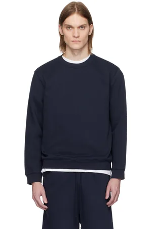 SKIMS Pull molletonné bleu marine - Fleece Lounge
