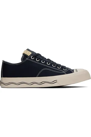 VISVIM Baskets basses Seeger bleu marine